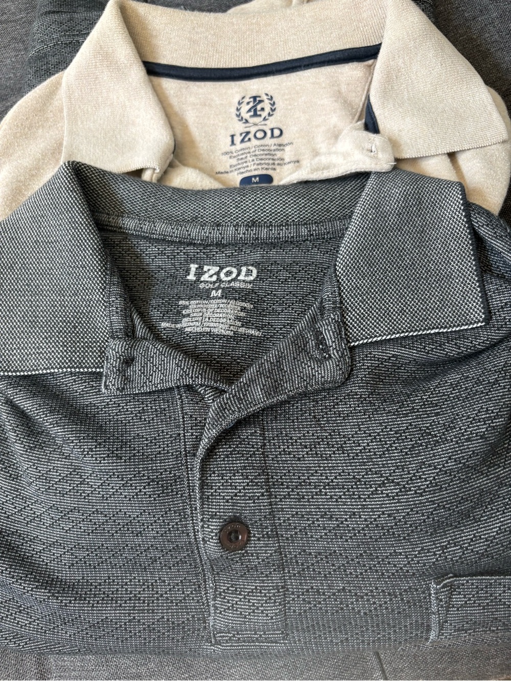 MENS BUNDLE OF 2 IZOD Polos- Short Sleeve SIZE MEDIUM